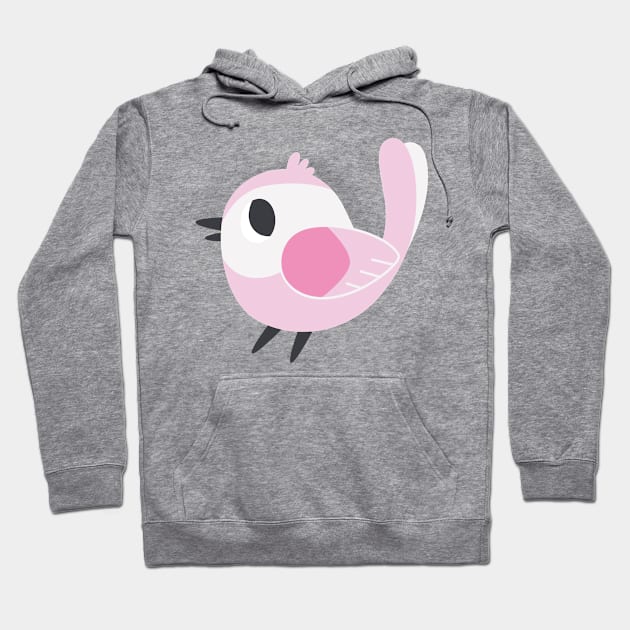 Little Pink Bird 1 Hoodie by clairestamper